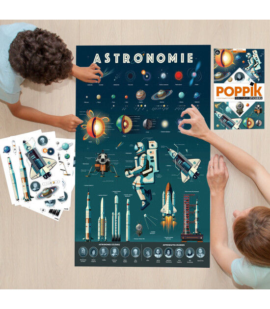 Poppik Discovery Sticker Poster // Astronomy