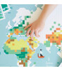 Poppik Creative Pixel Sticker Poster // World Map