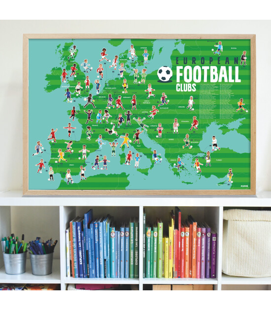 Poppik Discovery Sticker Poster // Football Clubs