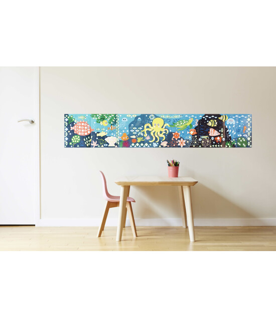 Poppik Panorama Sticker Poster // Aquarium