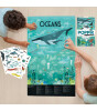 Poppik Discovery Sticker Poster // Oceans