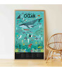 Poppik Discovery Sticker Poster // Oceans