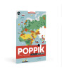 Poppik Creative Pixel Sticker Poster // World Map