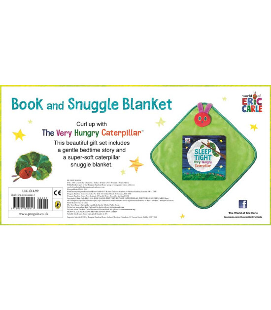 Puffin The Very Hungry Caterpillar Book and Snuggle Blanket