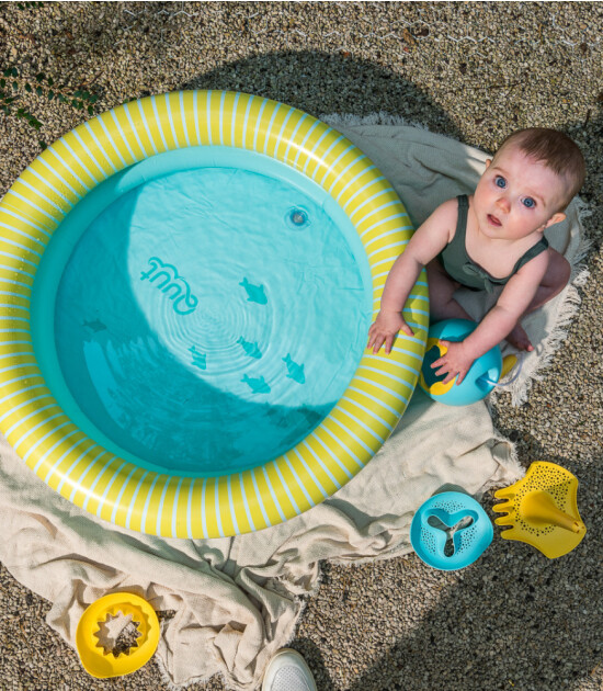 Quut Dippy Şişme Çocuk Yüzme Havuzu // Banana Blue (Small)