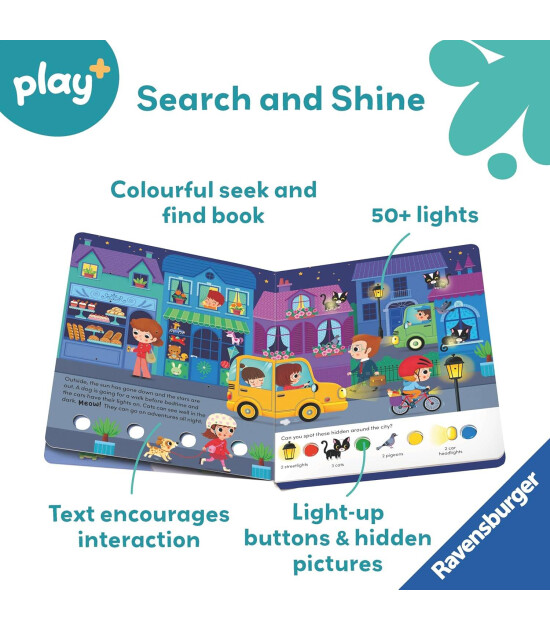 Ravensburger Search and Shine In The Night // Infant Sensory Book