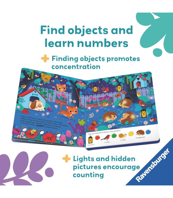 Ravensburger Search and Shine In The Night // Infant Sensory Book