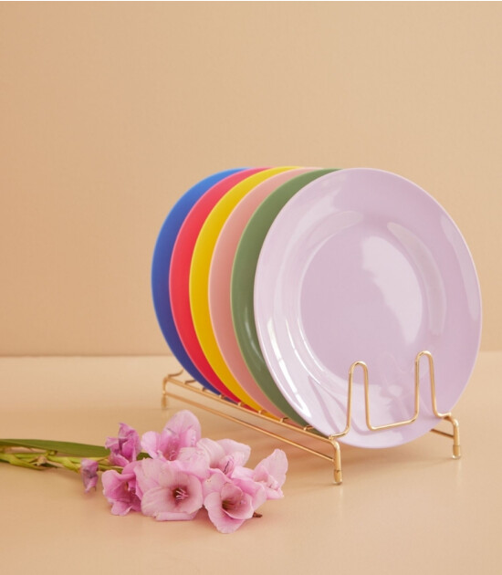 Rice Melamine Round Yemek Tabak // 6 Colors