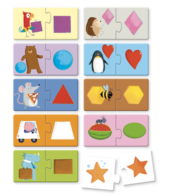 Sassi Junior 2 Parçalı Puzzle // Shapes