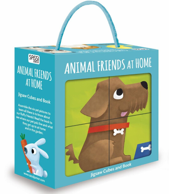 Sassi Junior Küp Puzzle // Animal Friends At Home - Evdeki Hayvan Dostlar