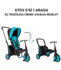 SmarTrike STR3 Plus 5’i 1 Arada Modüler Katlanabilir Bebek Arabası ve Üç Tekerlekli Bebek Bisikleti // Blue