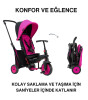 SmarTrike STR3 Plus 5’i 1 Arada Modüler Katlanabilir Bebek Arabası ve Üç Tekerlekli Bebek Bisikleti // Pink