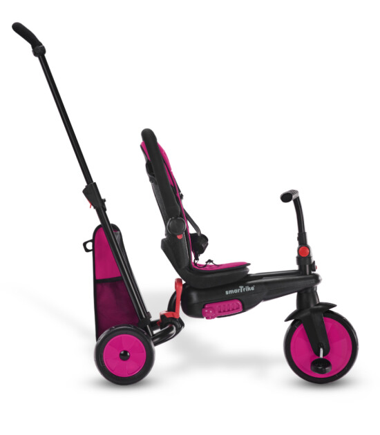 SmarTrike STR3 Plus 5’i 1 Arada Modüler Katlanabilir Bebek Arabası ve Üç Tekerlekli Bebek Bisikleti // Pink