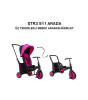 SmarTrike STR3 Plus 5’i 1 Arada Modüler Katlanabilir Bebek Arabası ve Üç Tekerlekli Bebek Bisikleti // Pink