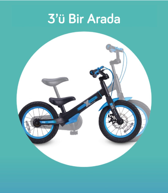 SmarTrike Xtend 3 Aşamalı Büyüyebilen Çocuk Bisikleti (3-7 Yaş) // Blue