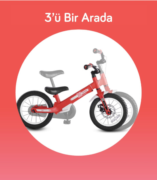 SmarTrike Xtend 3 Aşamalı Büyüyebilen Çocuk Bisikleti (3-7 Yaş) // Red