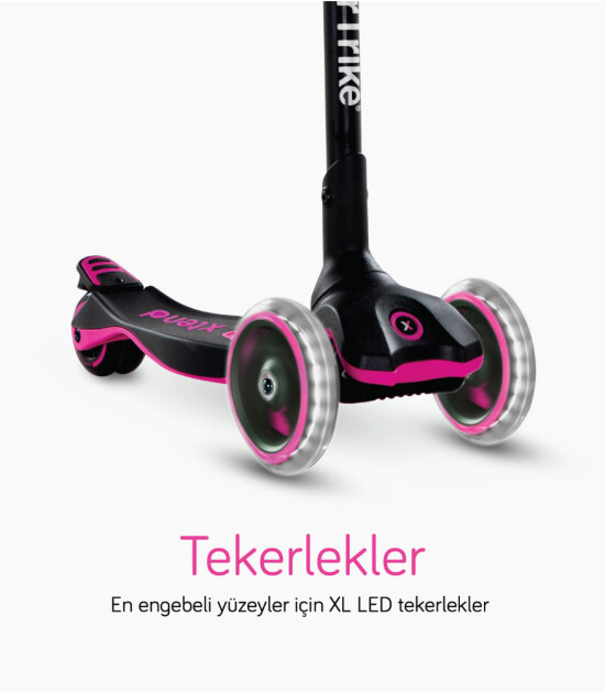 SmarTrike Xtend 3 Aşamalı Büyüyebilen Çocuk Scooter (3-12 Yaş) // Pink