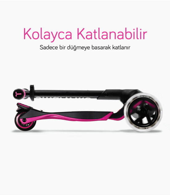 SmarTrike Xtend 3 Aşamalı Büyüyebilen Çocuk Scooter (3-12 Yaş) // Pink