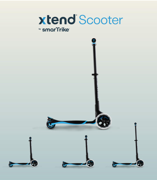 SmarTrike Xtend 3 Aşamalı Büyüyebilen Çocuk Scooter (3-12 Yaş) // Blue