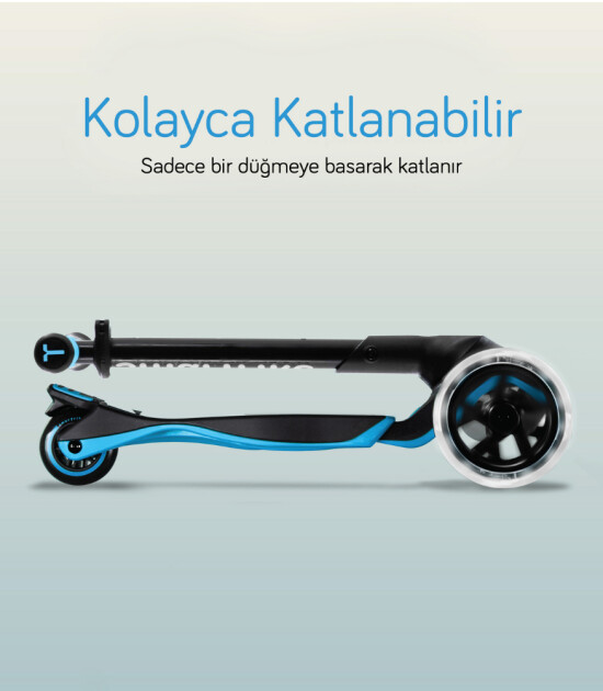 SmarTrike Xtend 3 Aşamalı Büyüyebilen Çocuk Scooter (3-12 Yaş) // Blue