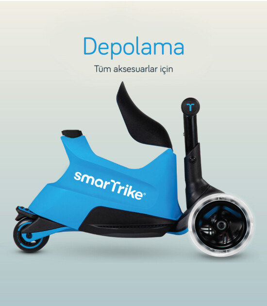 SmarTrike Xtend Büyüyebilen Ride On Scooter (12 Ay - 12 Yaş) // Blue