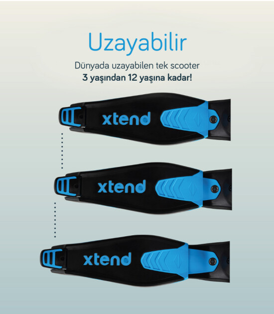 SmarTrike Xtend Büyüyebilen Ride On Scooter (12 Ay - 12 Yaş) // Blue