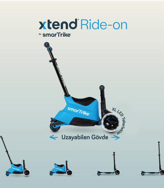 SmarTrike Xtend Büyüyebilen Ride On Scooter (12 Ay - 12 Yaş) // Blue