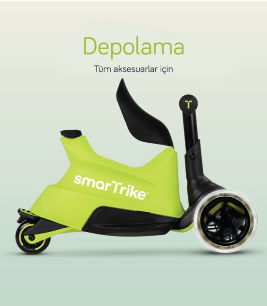 SmarTrike Xtend Büyüyebilen Ride On Scooter (12 Ay - 12 Yaş) // Lime