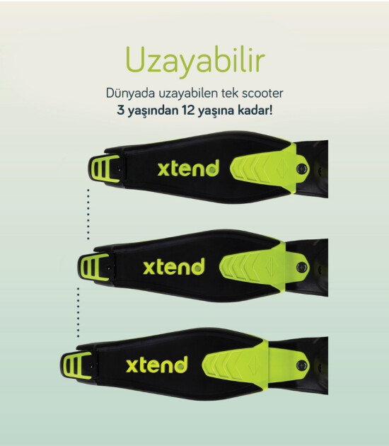 SmarTrike Xtend Büyüyebilen Ride On Scooter (12 Ay - 12 Yaş) // Lime