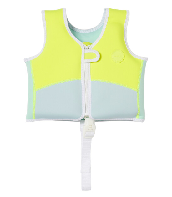 Sunnylife Çocuk Yüzme Yeleği // Aqua Neon Yellow