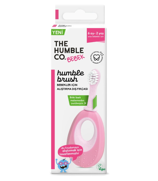 the Humble Brush Baby Alıştırma Diş Fırçası // Pembe