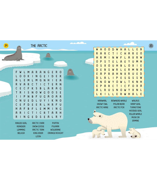 Usborne Publishing 100 Children's Wordsearches: Animals