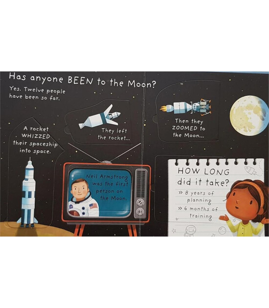 Usborne Publishing Lift-the-Flap Very First Questions and Answers: What is the Moon?