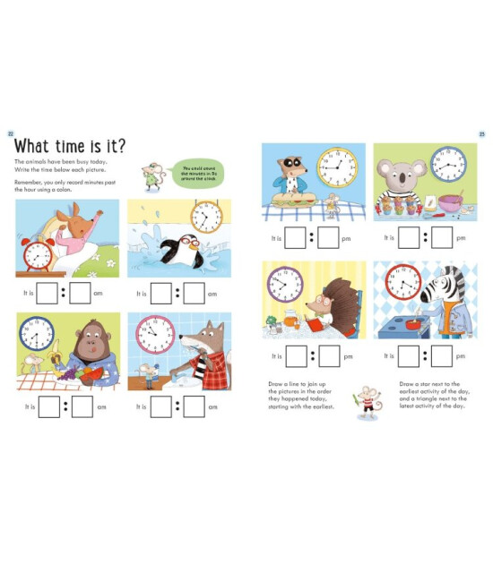 Usborne Usborne Workbooks Telling the Time 7-8