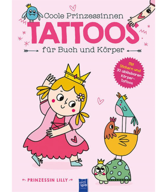 Yoyo Books Cool Princess Tattoo Book: Lily